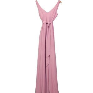 Show Me Your Mumu Backless Tie-Front Gown – Dusty Rose, Size S